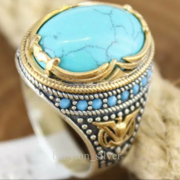 Handmade Unisex Turquoise Ring! - Picture 3 of 6